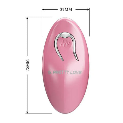 Cailey Nipple Clamps with Vibration and Remote in pink color with dimensions 37mm x 75mm for enhanced pleasure.