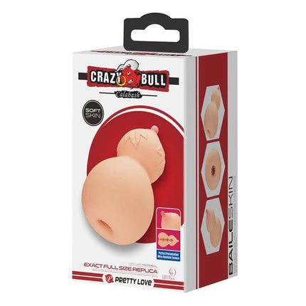 Packaging of Calabash Breast Shaped Masturbator with Ribbed Texture