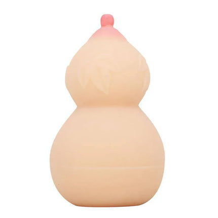 Calabash Breast Shaped Masturbator with Ribbed Texture showcasing lifelike design and ribbed interior for enhanced pleasure.