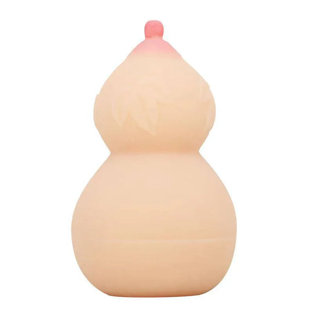 Calabash Breast Shaped Masturbator with Ribbed Texture showcasing lifelike design and ribbed interior for enhanced pleasure.