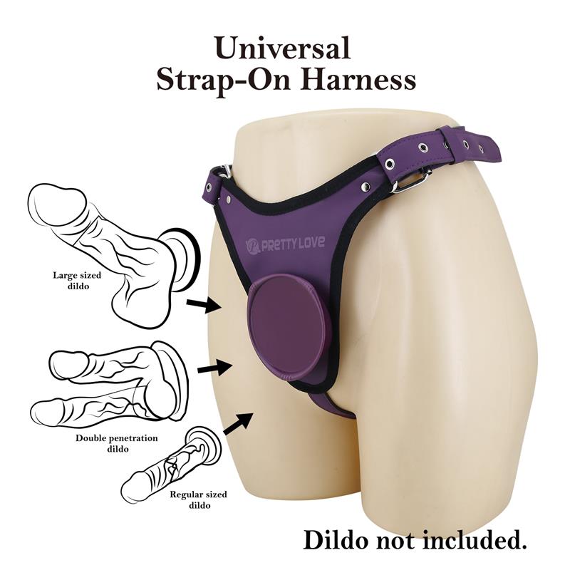 Caludio III Universal StrapOn Harness Purple - secretsextoys.store