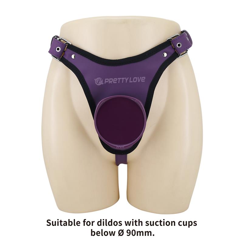 Caludio III Universal StrapOn Harness Purple - secretsextoys.store