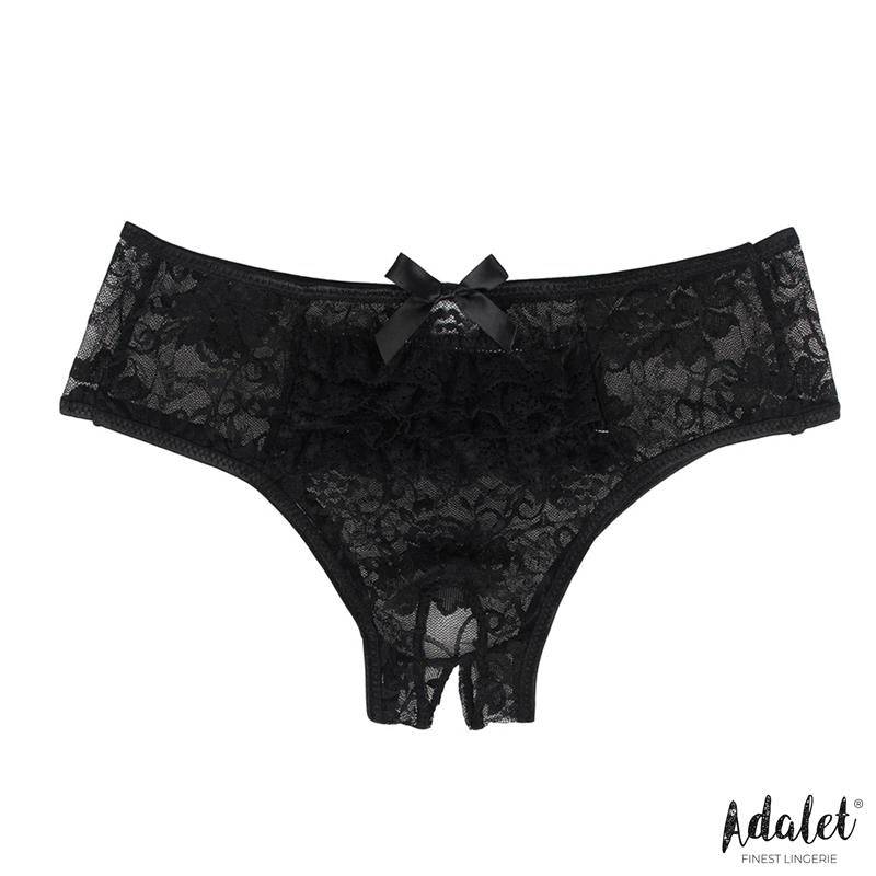 Camila Open crotch Panties with Floral Lace - secretsextoys.store