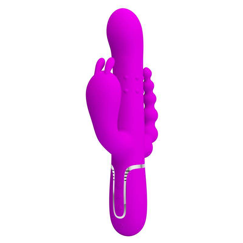 Cammy 4 in 1 Vibe with Rotating Balls and Anal Chain - secretsextoys.store
