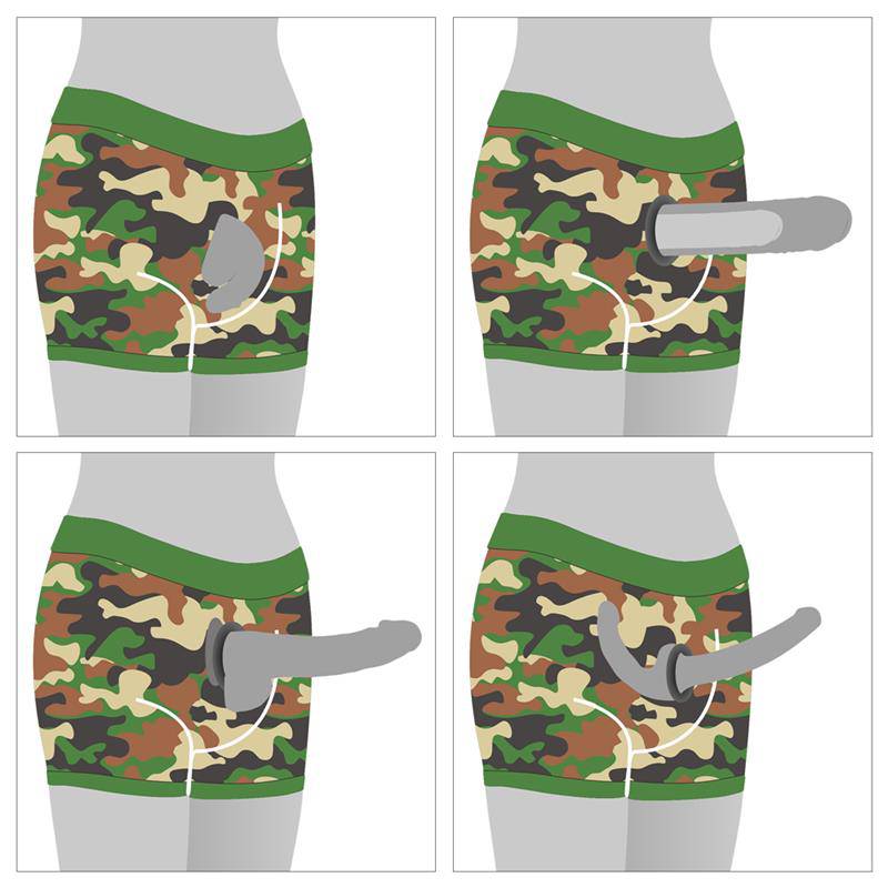 Camo Strapon Shorts 33 - 37 - secretsextoys.store
