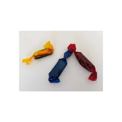 Colorful candy-shaped wrappers representing Candy Shape Condoms 3 Units, ideal for parties and playful gift-giving.