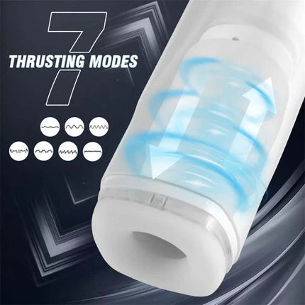 Carrie Masturbator with Thrusting and Vibrating showcasing 7 thrusting modes and lifelike sensations.