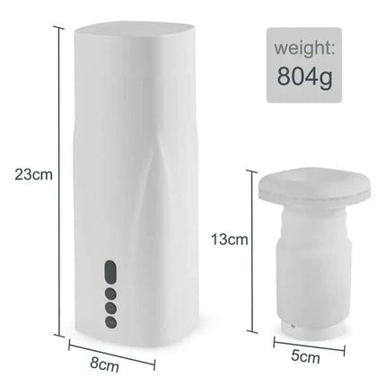 Carrie Masturbator with Thrusting and Vibrating dimensions and weight shown