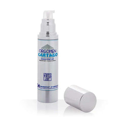 Cartago Oil 50 ml bottle with pump dispenser for men's intimate care and skin revitalization.