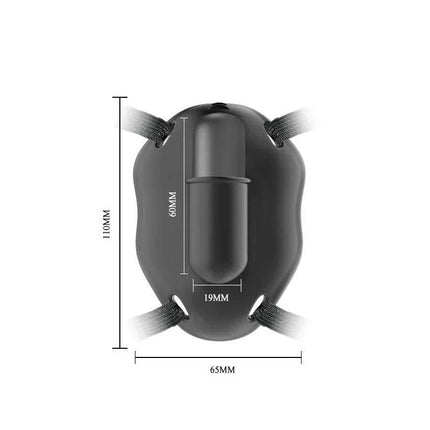 Carter Strap-on Vibrator with adjustable straps and secure fit, enhancing intimate moments with front and back stimulation options.