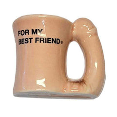 Ceramic Penis Mug Magnet for Party Fun with 'For My Best Friend' text, perfect adult party gift from Diverty Sex.