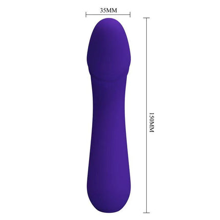 Cetus Vibrator Purple with ultra-soft silicone design, featuring sensually contoured silhouette for optimal G-spot pleasure.