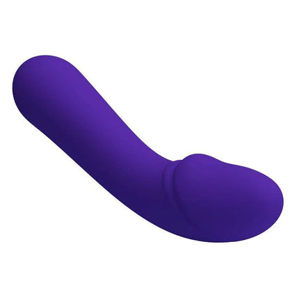Cetus Vibrator Purple - Ultra-soft silicone G-spot vibrator with velvety texture for luxurious pleasure, sleek and contoured design.