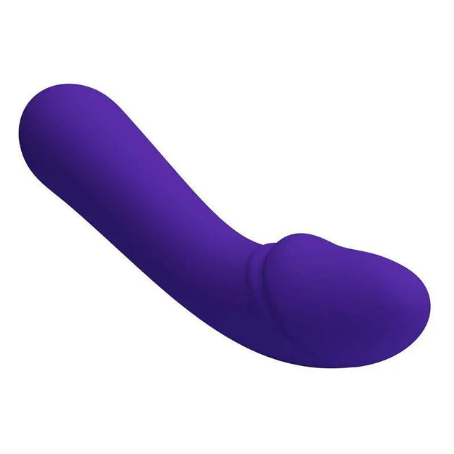 Cetus Vibrator Purple - Ultra-soft silicone G-spot vibrator with velvety texture for luxurious pleasure, sleek and contoured design.
