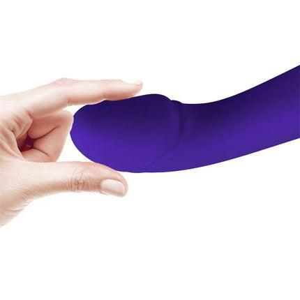 Cetus Vibrator Purple with ultra-soft silicone and ergonomic design for precise G-spot stimulation, shown in luxurious purple color.