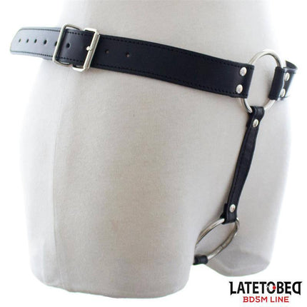Chastity String Pants Adjustable thong-style belt for BDSM play.