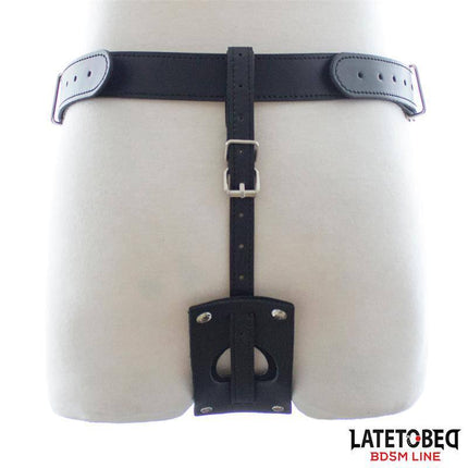 Chastity String Pants Adjustable from Latetobed BDSM line with a secure thong-style design for customizable fit.