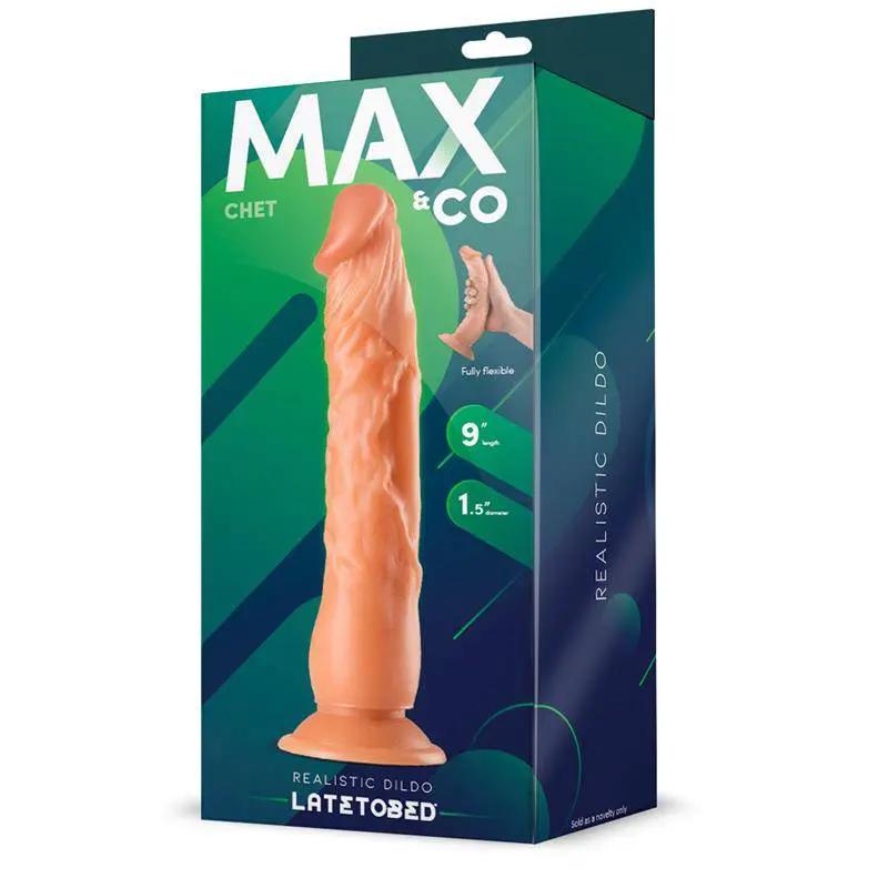 Chet Realistic Dildo Flesh 9 - 23 cm - secretsextoys.store