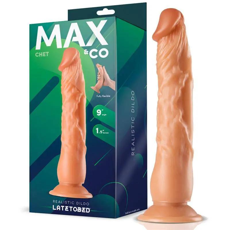Chet Realistic Dildo Flesh 9 - 23 cm - secretsextoys.store