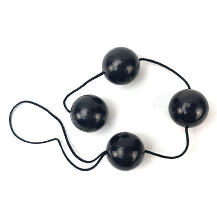 Chinese Balls Chain Black by A-GUSTO, featuring four connected balls for enhanced pleasure and intimate exploration.