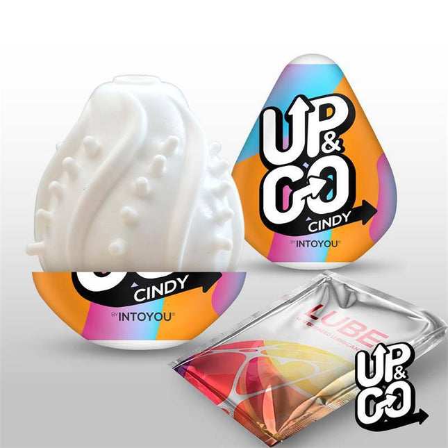 Cindy Masturbator Egg with discreet design and packaging for enhanced solo sessions, made from body-safe materials for comfort.