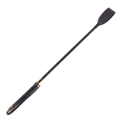 Classic Metal Crop Black and Golden stylish riding crop with durable metal construction for BDSM play.