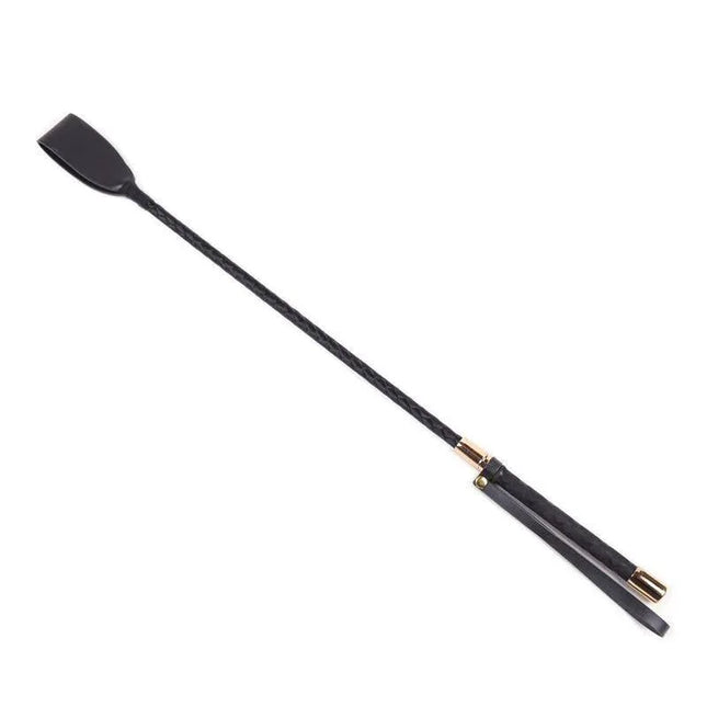 Classic Metal Crop Black and Golden - premium riding crop for BDSM enthusiasts with durable metal and stylish design.
