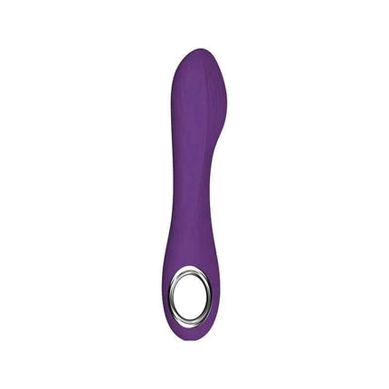 Purple classic vibe stimulator with 10 pleasure patterns, silicone build, waterproof, and USB rechargeable design.