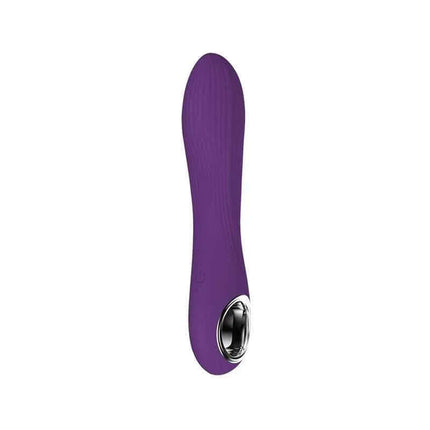Classic Vibe with 10 Pleasure Patterns purple stimulator with silicone surface and ergonomic ring, waterproof and rechargeable