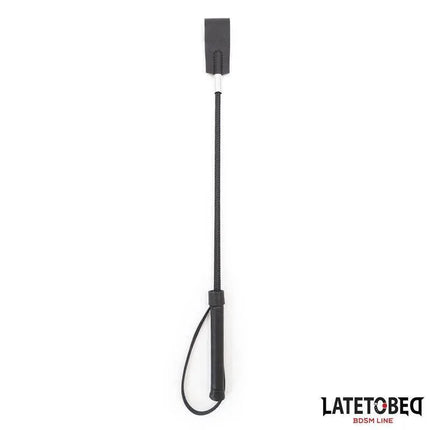 Classic Whip Black 45cm - sleek, stylish black whip with loop handle for versatile use, 45cm length, ideal for intimate play.