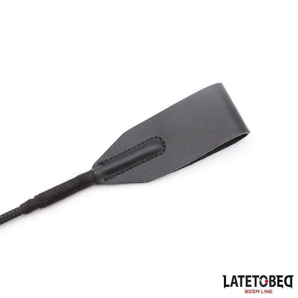 Classic Whip Braided Handle 60cm featuring a black leather strap and secure braided handle for confident handling.