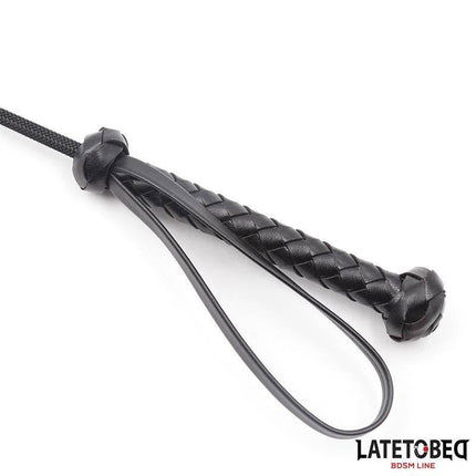 Classic Whip Braided Handle 60cm with black braided design for confident handling and style.