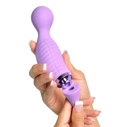 Climax-Her Vibe and Clitoris Stimulator Silicone USB in purple with ergonomic design and textured surface for intimate pleasure.