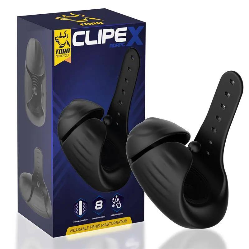 Clipex Adjustable Male Masturbator with Clip System Premium Silicone Magnetic USB - secretsextoys.store