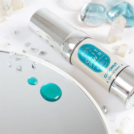 Clit Pwr Clítoris stimulating balm Coconut 15 ml enhancing clitoral pleasure with heat sensation in an airless system bottle.