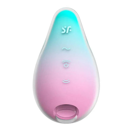Clit Sucker Mermaid Vibes Mint and Pink - Satisfyer air-pulse vibrator with gradient design
