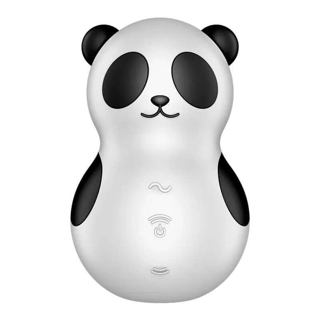 Clit Sucker with vibration Pocket Panda, a compact pleasure device with cute panda design offering multiple intensities and programs.