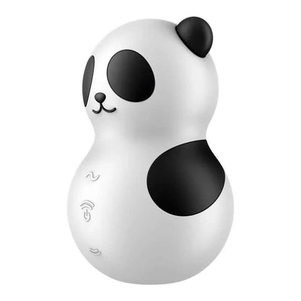 Clit Sucker with vibration Pocket Panda, cute panda-shaped design, offers air pulse stimulation and vibration.