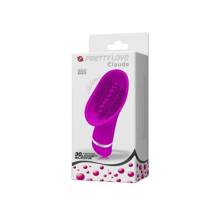 Clítoris Stimulator Claude Pink in packaging with ergonomic silicone design