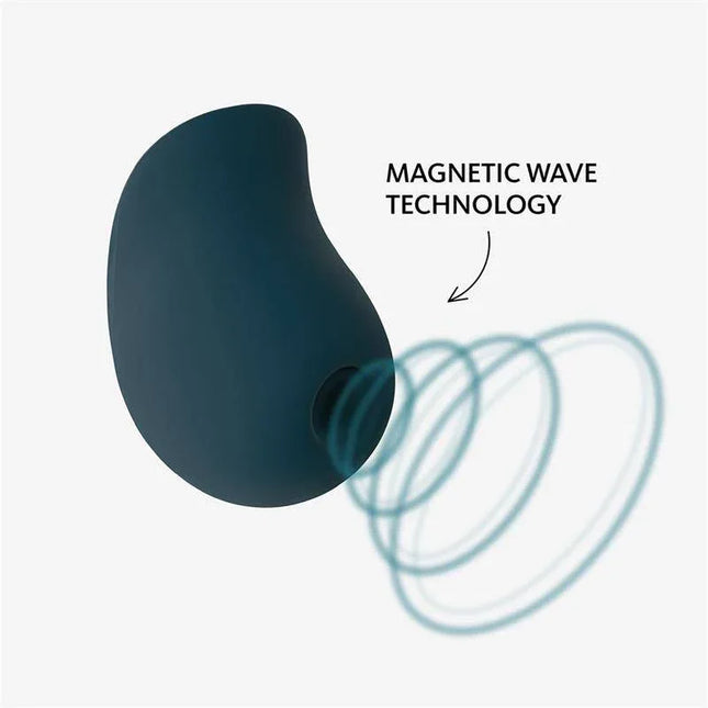 Clitoris Sucker MEA Velvet Green with Magnetic Wave Technology for enhanced stimulation.