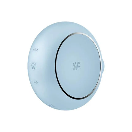 Clitoris Sucker Pro to Go 3 Blue compact clitoral suction toy, travel-friendly with dual motors, blue silicone body.