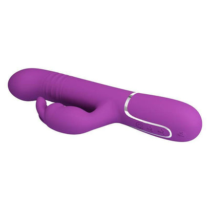 Coale Vibw with Rotative Balls and Up and Down purple silicone vibrator with dual motors for versatile sensations