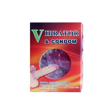 Vibrator & Condom packaging with finger demonstration