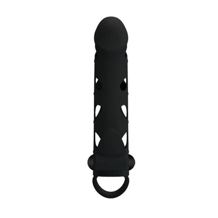 Cock Sleeve with Bullet Black for enhanced fullness and vibration