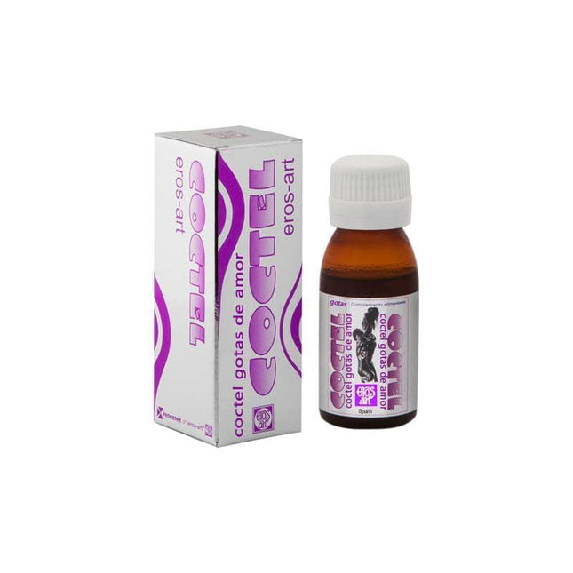 Coctel Gotas de Amor 60 ml bottle, nutritional supplement for enhancing female libido, increasing sexual desire and arousal.