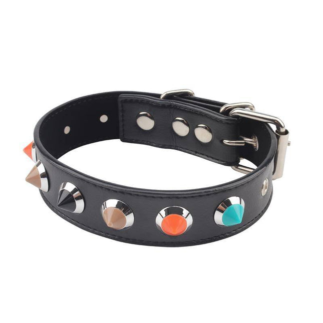 Collar with Thorns 46.5 cm, stylish and adjustable fashion accessory with spikes for edgy looks