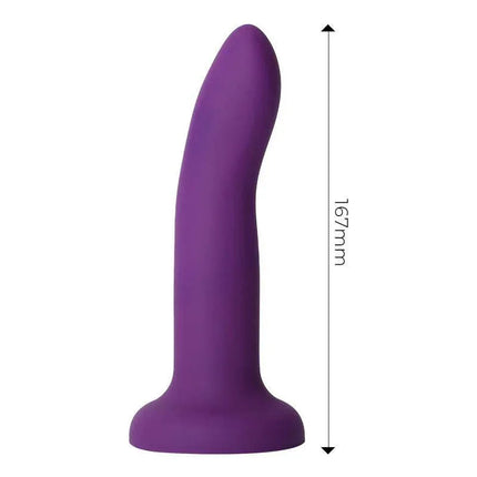 Color-Changing Dildo Purple to Pink Size M 17 cm by Engily Ross in purple state, premium silicone for hands-free play.