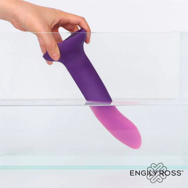Color-Changing Dildo Purple to Pink Size M 17 cm by Engily Ross in water