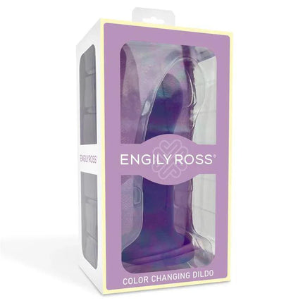 Color-Changing Dildo Purple to Pink Size M 17 cm by Engily Ross in packaging