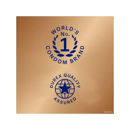 World's No.1 Condom Brand logo with Durex Quality Assured seal, related to Condoms Real Feel 3ud.